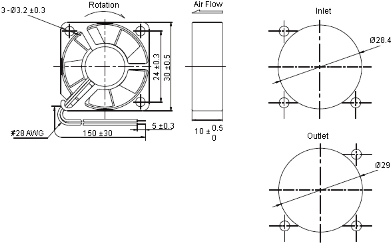 מאוורר לאלקטרוניקה מולטיקומפ MULTICOMP 12VDC FAN MC36311